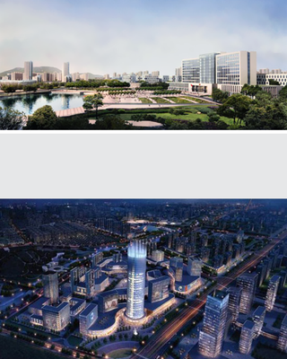 中核华兴建设有限公司观海卫新城文化中心幕墙工程